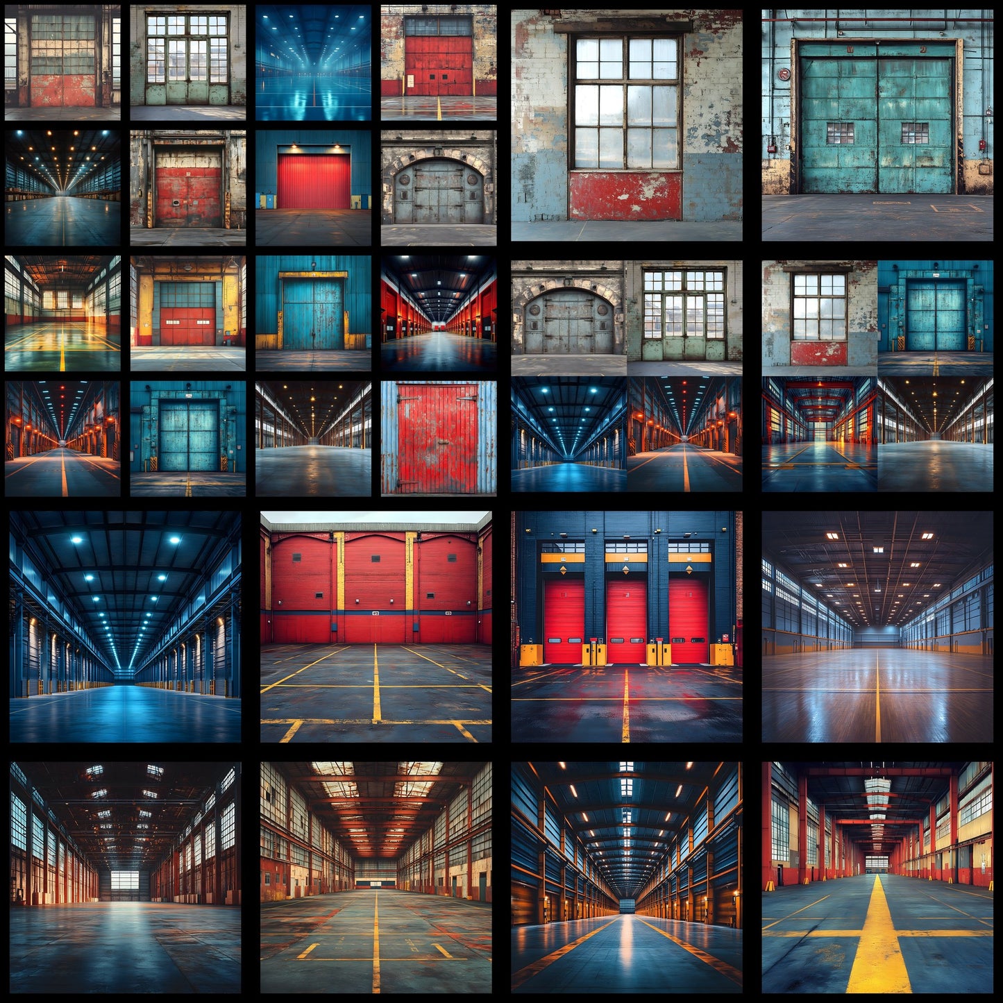Warehouse Sports Digital Backdrop, Industrial Sports Background, Photography Prop, Sports Team Photo, Urban Sports Digital Download