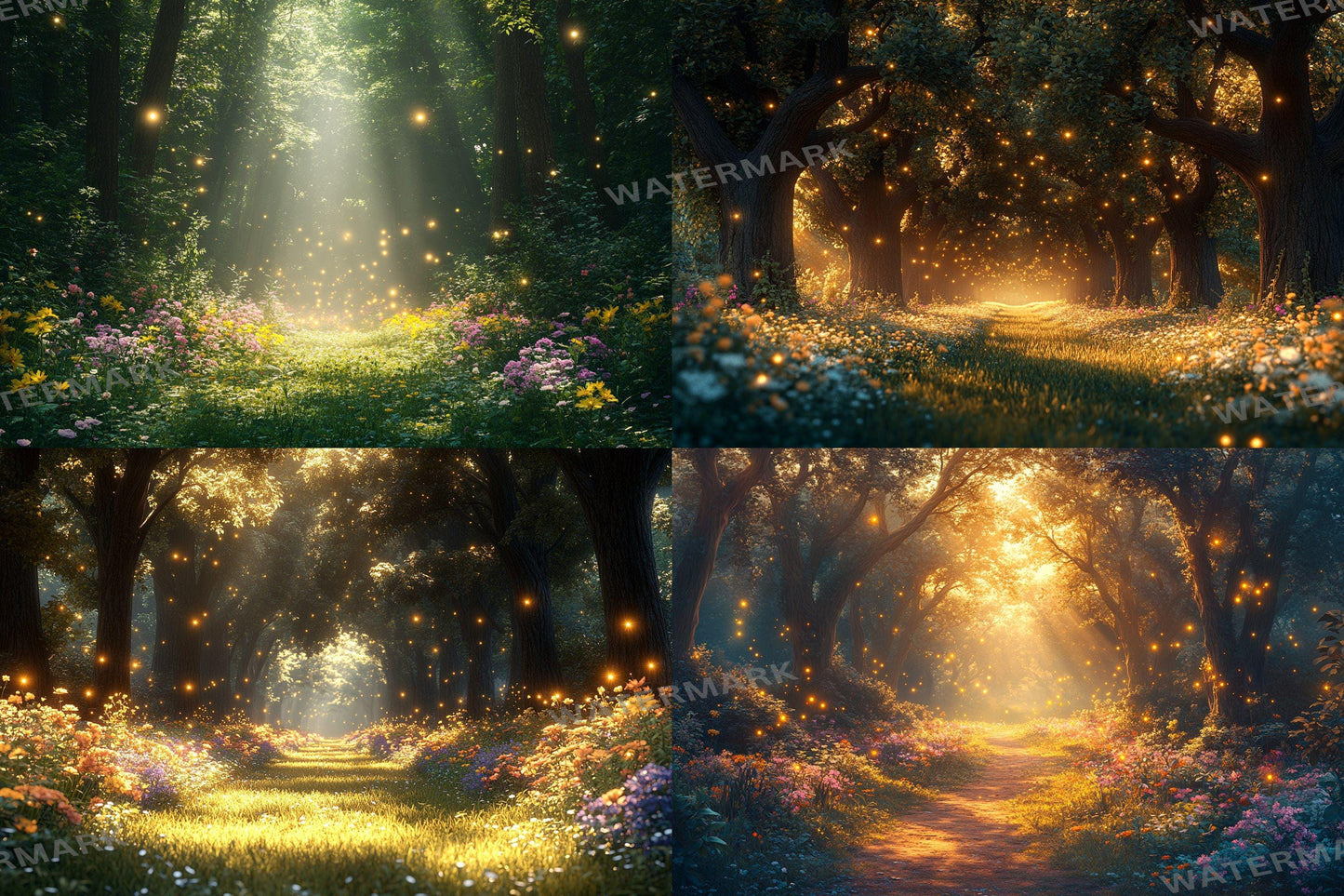 High-Resolution Fairytale Forest PNG Backdrops - Enchanting Photography Design D������cor