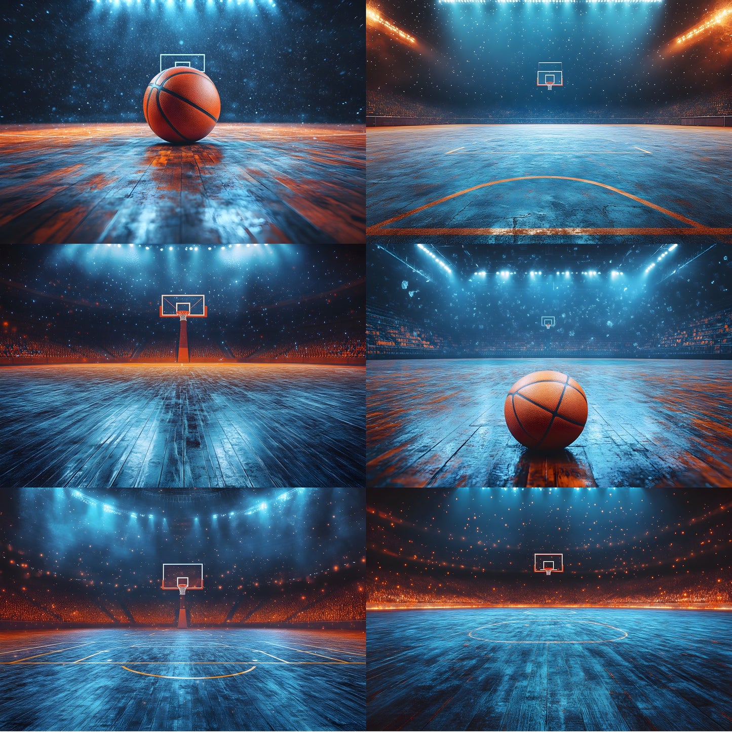Sports Photography Backdrop Bundle, Action Scene Digital Backgrounds for Athletes, Team Photo Day, High Resolution Images