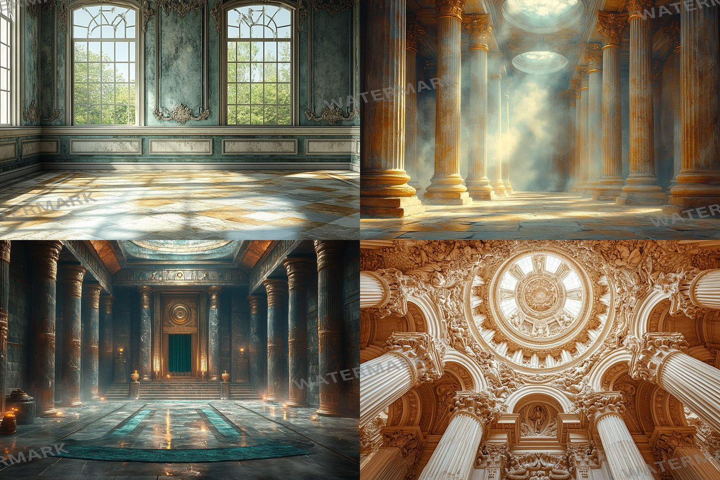 Ancient Civilizations Backdrop: 1PNGs - Historical Ruin Photography, Lost Empire Archaeological Scene, Old World Temple Digital Backdrop