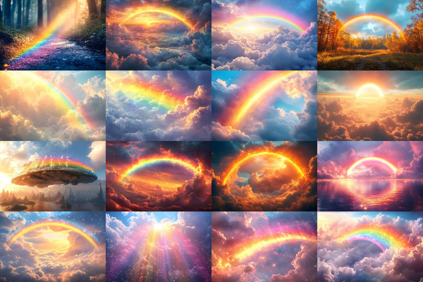 Rainbow Bridge Backdrops | Alice in Wonderland Background | Fantasy Backdrop | Story Telling Backdrop | Rainbow Photography Backgrounds