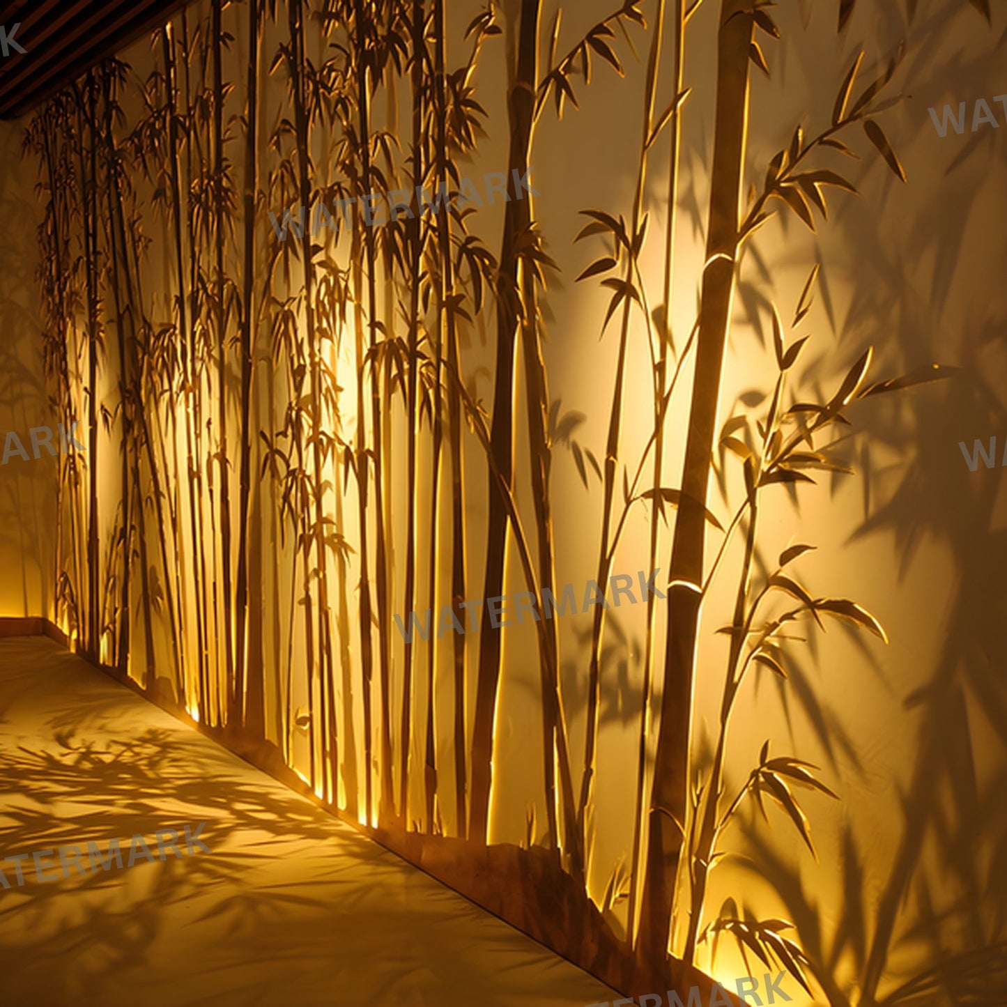 Bamboo Wall Digital Backdrop, Gobo Lighting Background for Photography, Photo Prop, Studio Portrait, Nature Inspired Texture