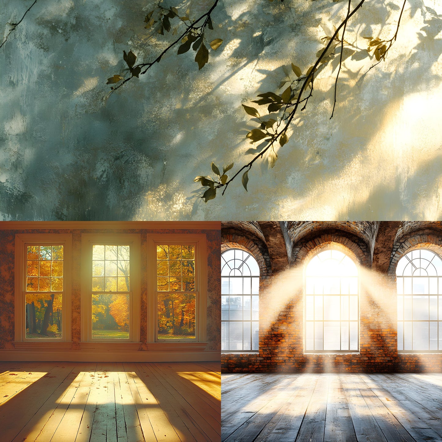Vintage Sunlit Room Digital Backdrop, Wallpaper Backgrounds, Photography, Cozy Interior Scene, High-Resolution Images, Photo Overlays
