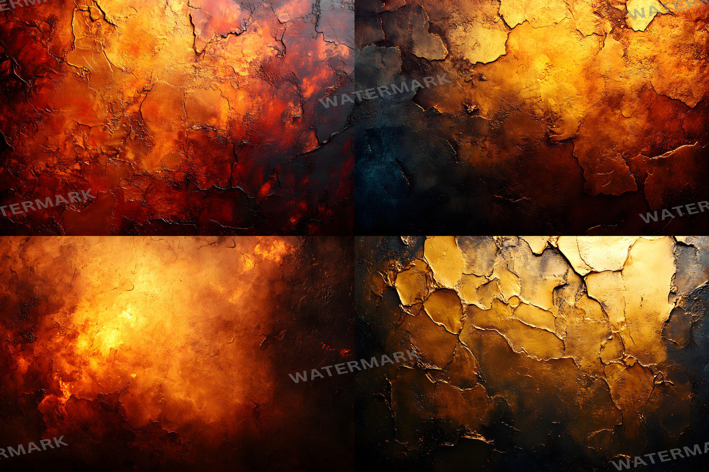 Amber Glow Textures - Warm Digital Backdrops & Abstract Grunge Overlays for Photography, Photoshop, Master Overlays, Portrait Studio