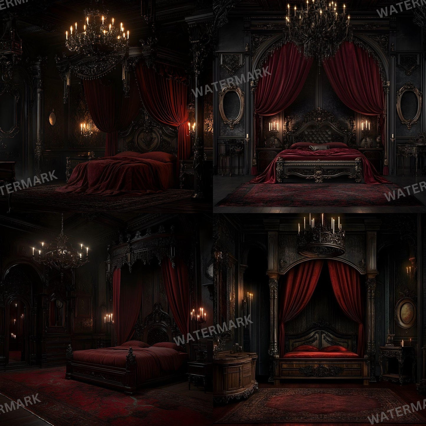 Gothic Photography Backdrops - 12 Digital Overlays for Stunning Studio Portraits Creative Photoshop Composites 96x96px