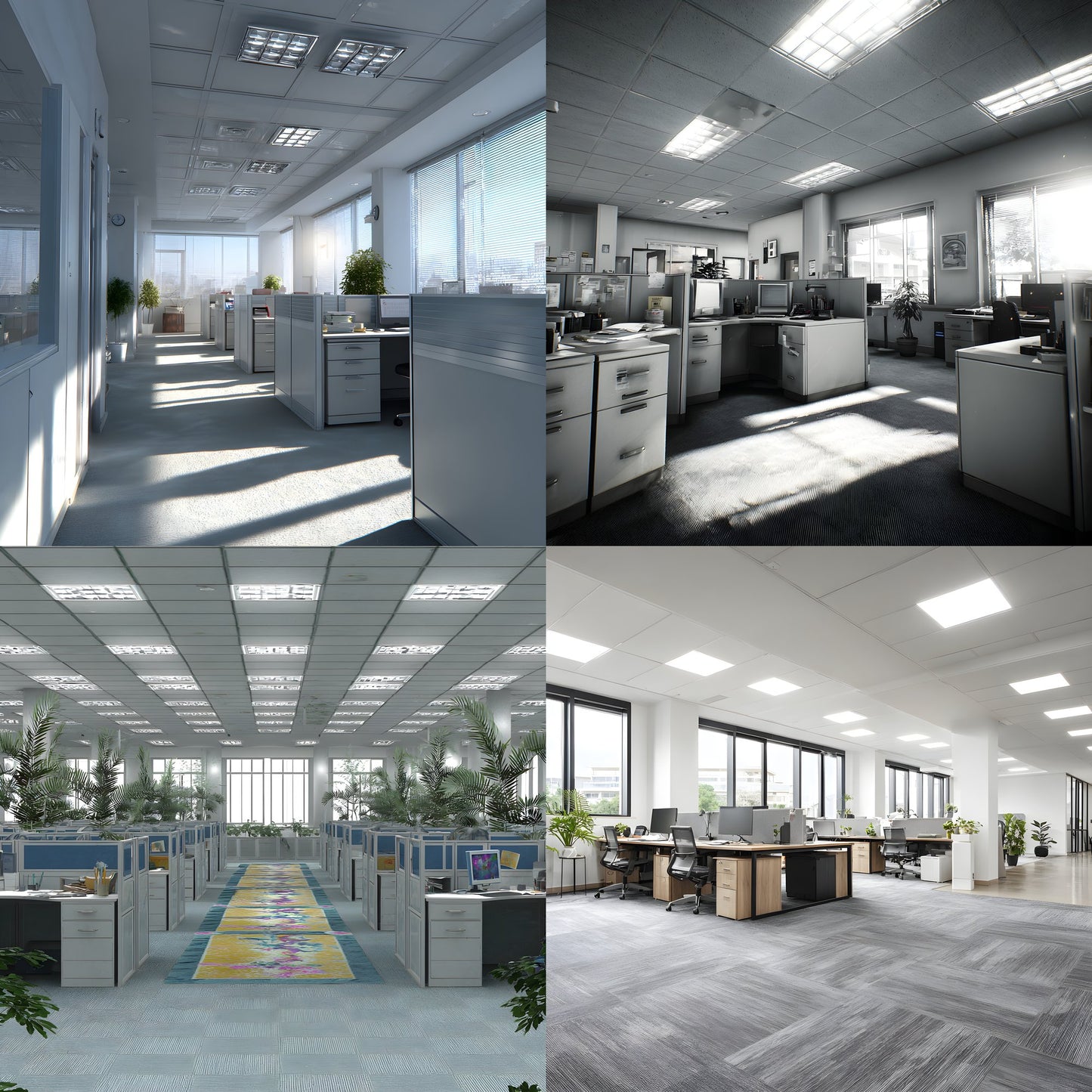Office Cubicle Backdrop, Zoom Background, Professional Virtual Background, Modern Office Backdrop, Business Meeting Background, Corporate Backdrop