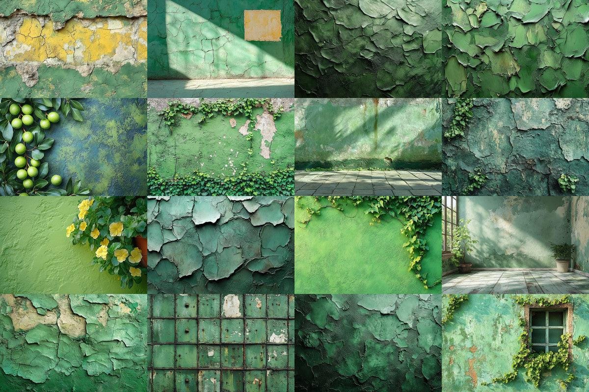 Olive Green Wall Backdrops for Photography Digital Art - Warm Aesthetic PNGs 00x00px - Perfect for Creatives Designers
