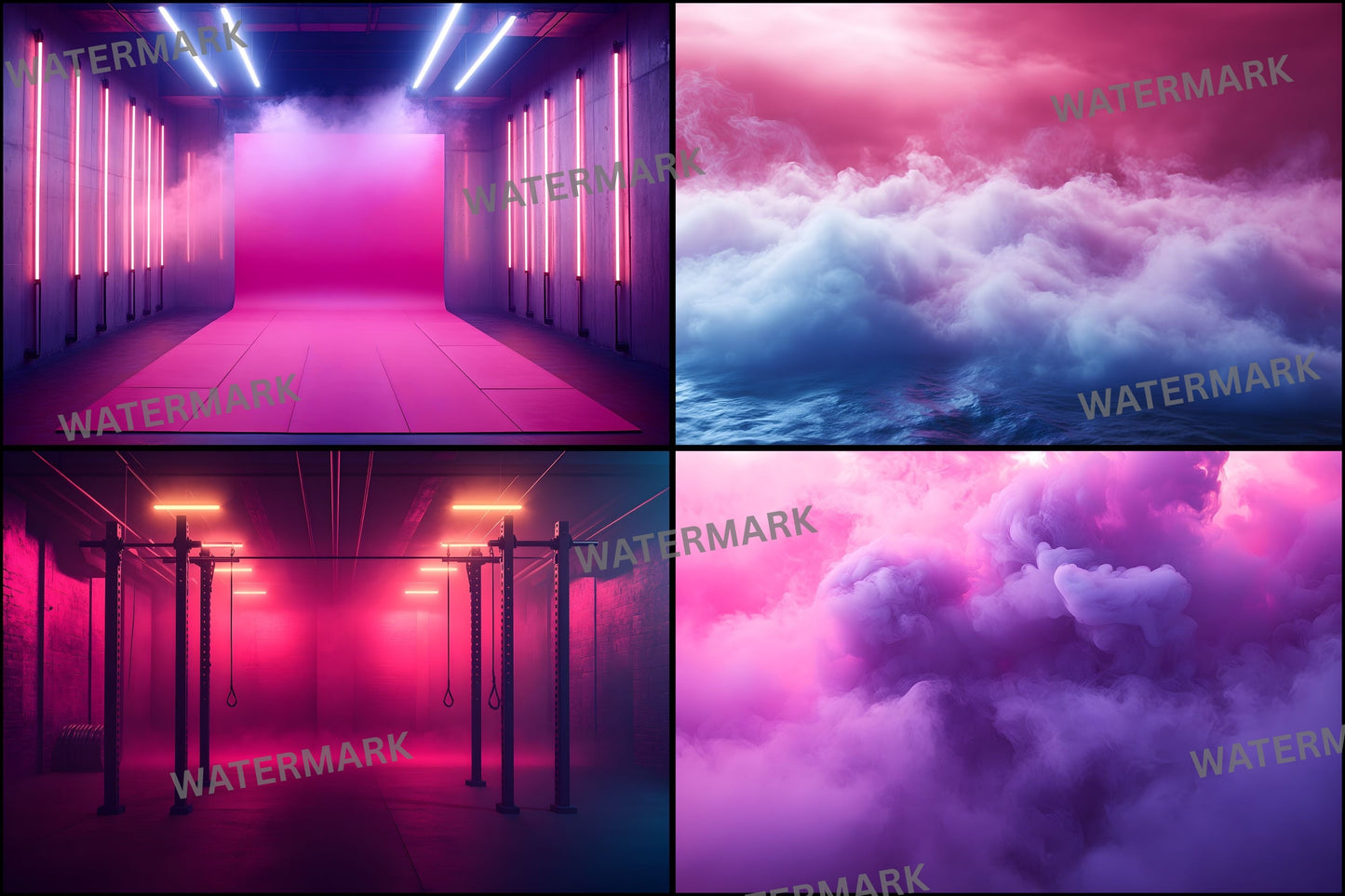 Fuchsia Sports Photography Backdrop, Full Stadium Background, Vibrant Digital Download for Sports Portraits, Action Photo Booth Prop