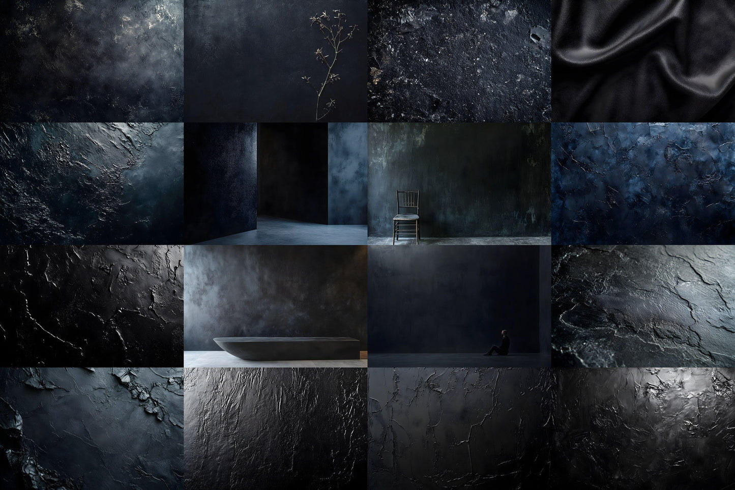 Black Texture Backdrops | Dark Moody Backgrounds | Maternity Backdrop | Wedding Backdrop | Photoshop Overlay | Textured Digital Backdrop