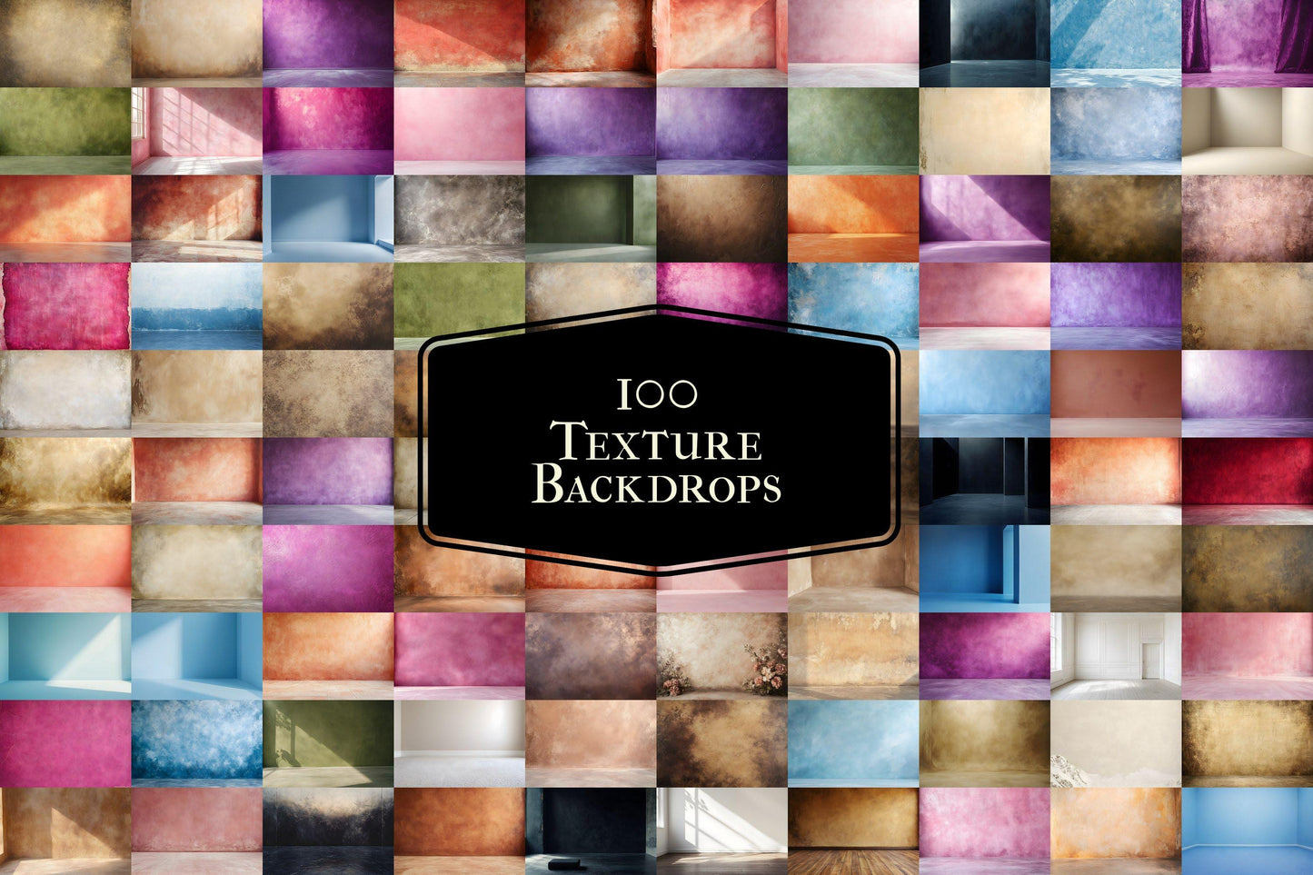 Textured Photography Backdrops - Backdrop Set with 9PNG Images - 00x00px Size 32 Ratio for Creative - Photography and Design