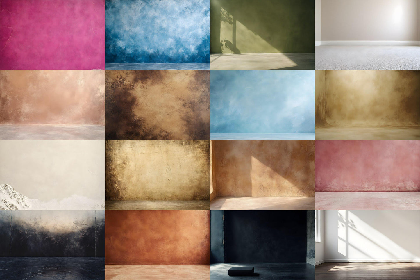 Textured Photography Backdrops - Backdrop Set with 9PNG Images - 00x00px Size 32 Ratio for Creative - Photography and Design