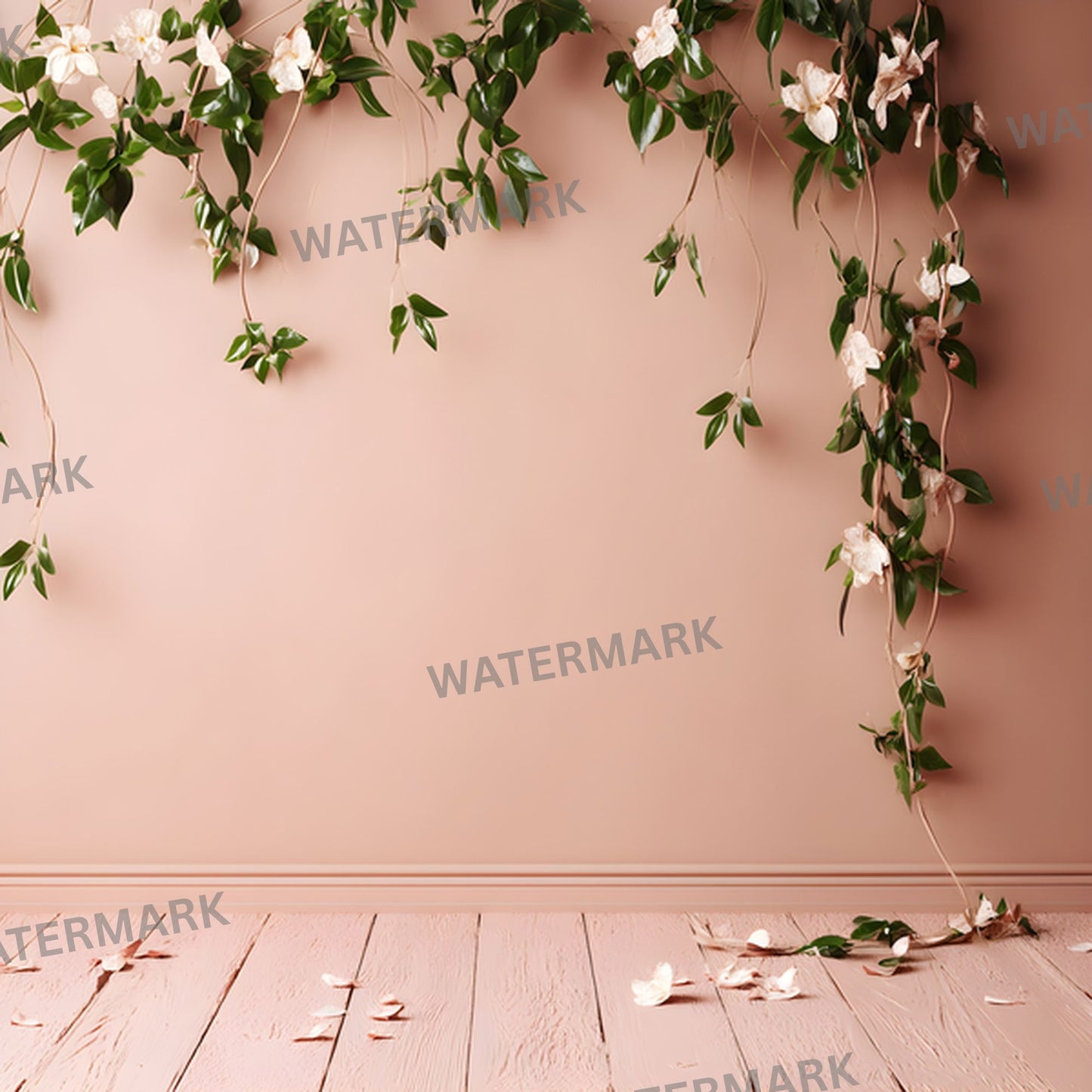 Pastel Photography Backdrop, Textured Wall Digital Background, Vignette Portrait Prop, Square Format for Social Media, Soft Colors Photo Booth