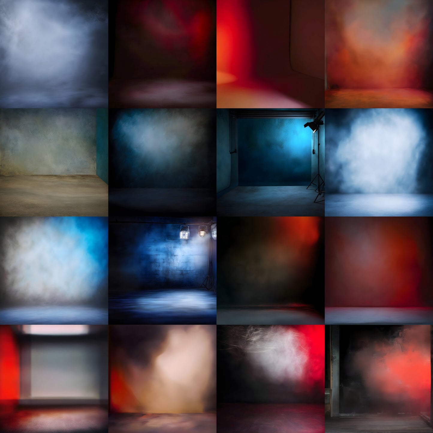 Abstract Photography Backdrop, Square Digital Background for Portrait, Artistic Photo Booth Prop, Modern Studio Art Texture, Glow Effect