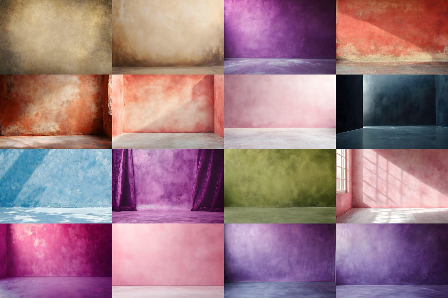 Textured Photography Backdrops - Backdrop Set with 9PNG Images - 00x00px Size 32 Ratio for Creative - Photography and Design