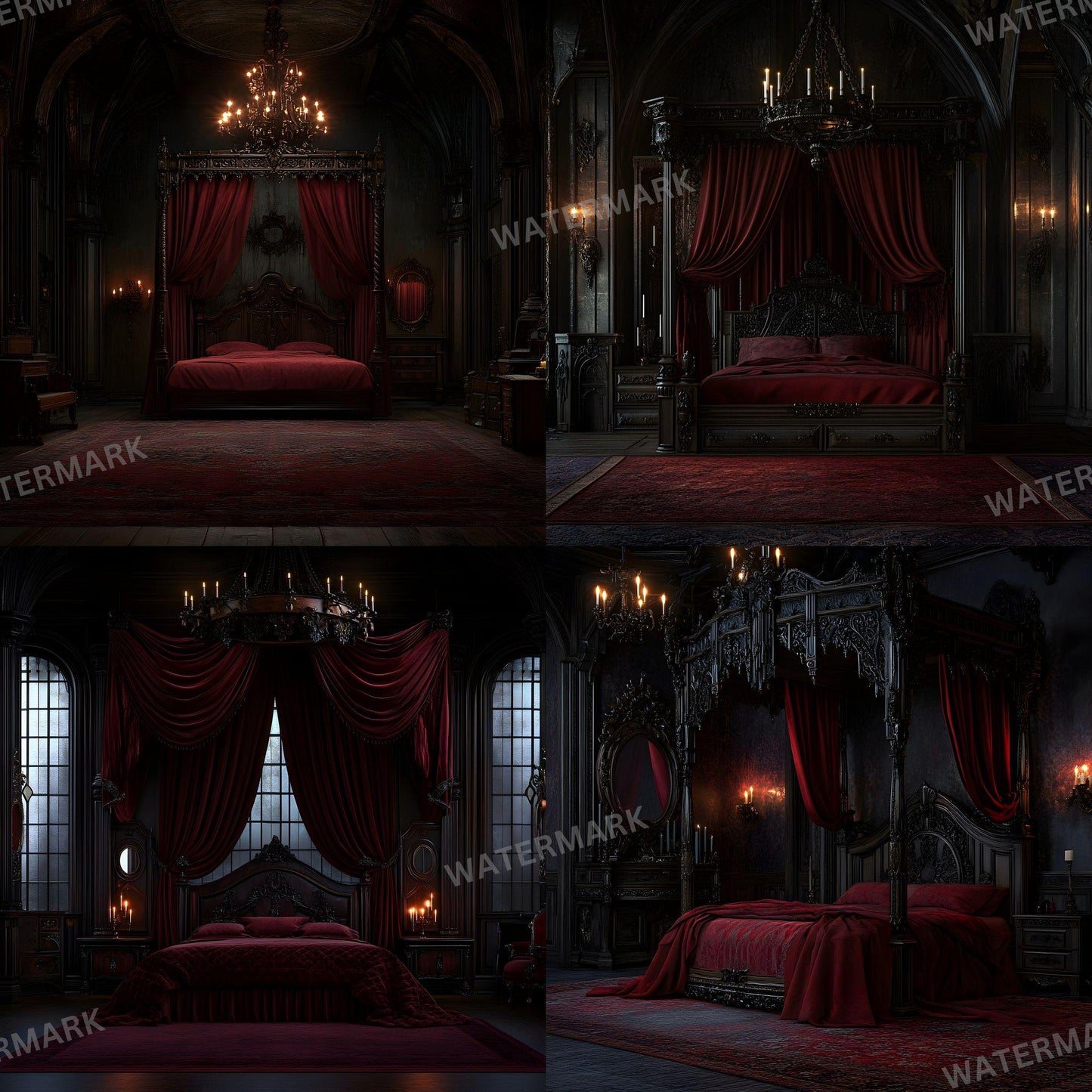 Gothic Photography Backdrops - 12 Digital Overlays for Stunning Studio Portraits Creative Photoshop Composites 96x96px