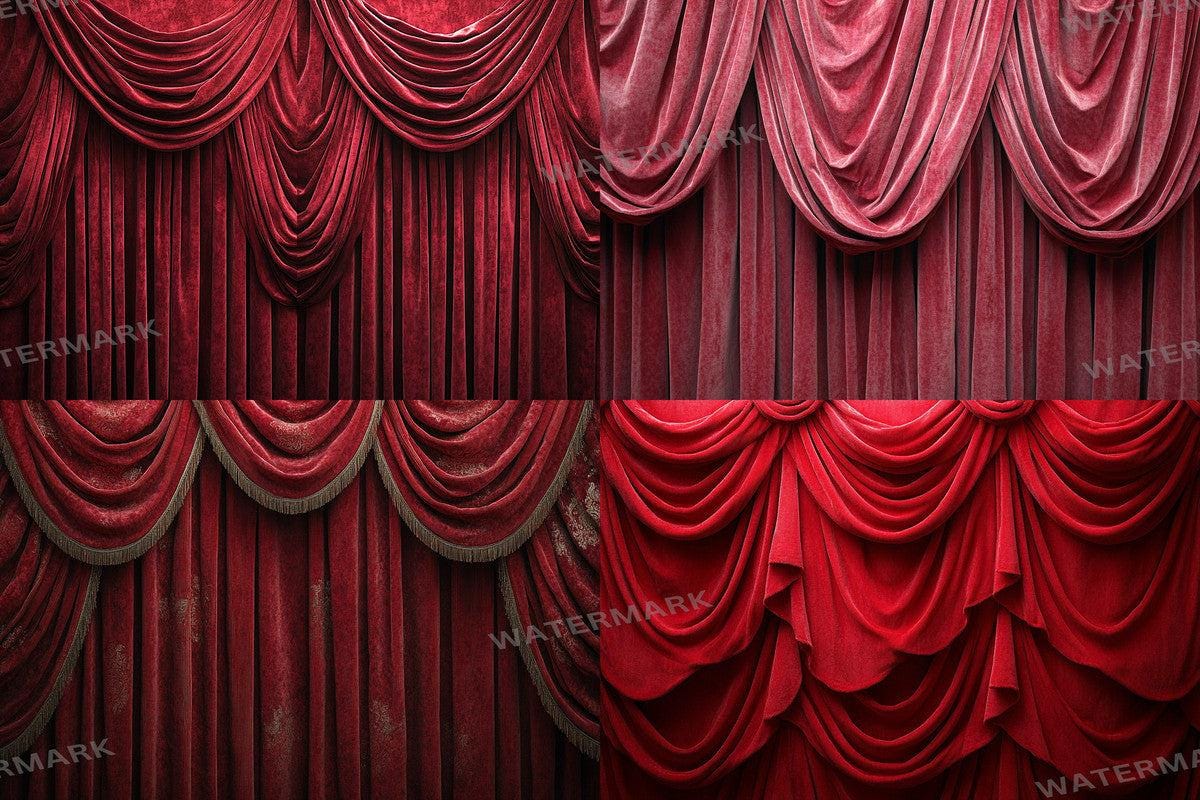 Classic Red Velvet Photography Backdrops - 2Warm Aesthetic PNGs 00x00px for Artists Designers - Commercial Use Allowed