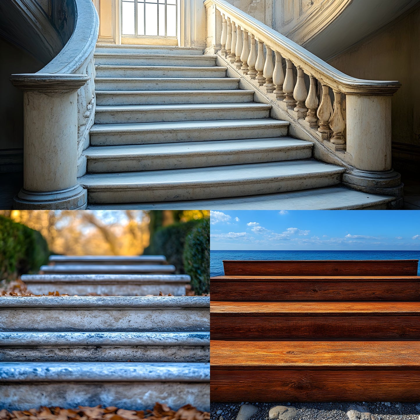 Staircase Photography Backdrop Set, Elegant Steps Digital Backgrounds for Portrait Photography, Photo Overlays, Scenic Stairway Images