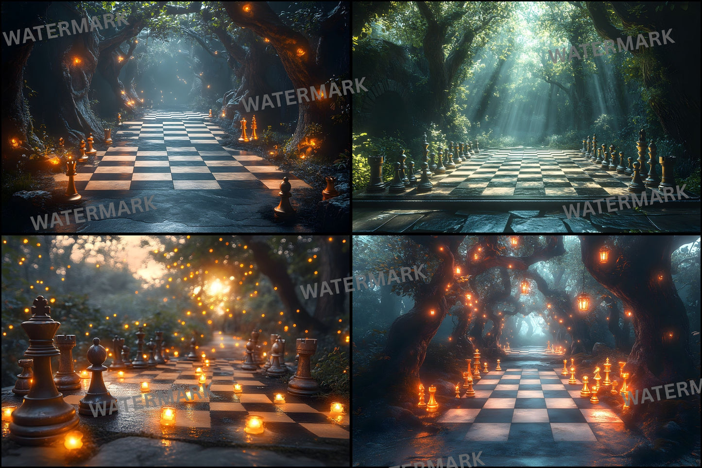 Alice in Wonderland Chessboard Backdrop, Fantasy Photography Background, Digital Download for Portrait, Photo Booth Prop