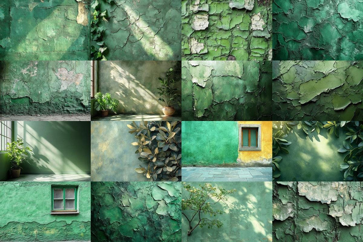 Olive Green Wall Backdrops for Photography Digital Art - Warm Aesthetic PNGs 00x00px - Perfect for Creatives Designers