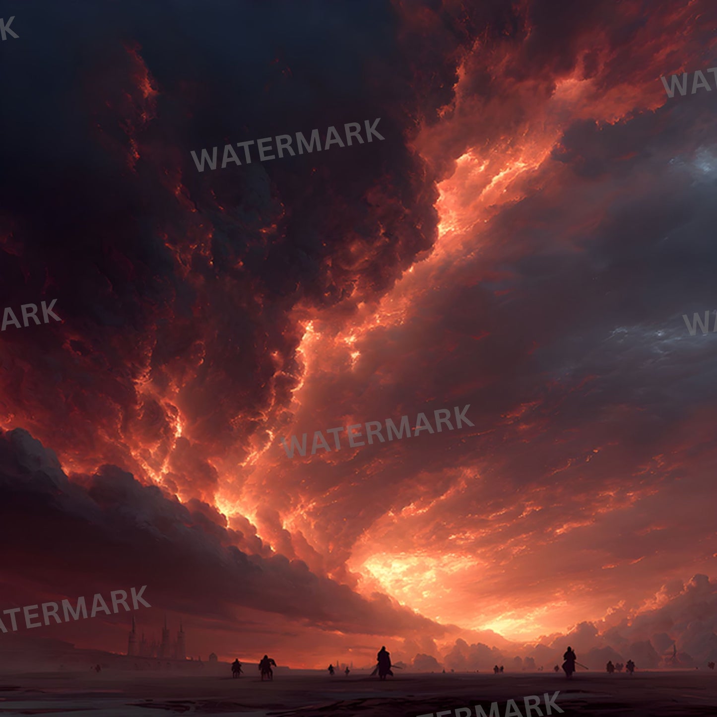 Fiery Battlefield Digital Backdrop, Cataclysm Background for Epic Fantasy Photography, Image for Composites, Gamer Stream Background