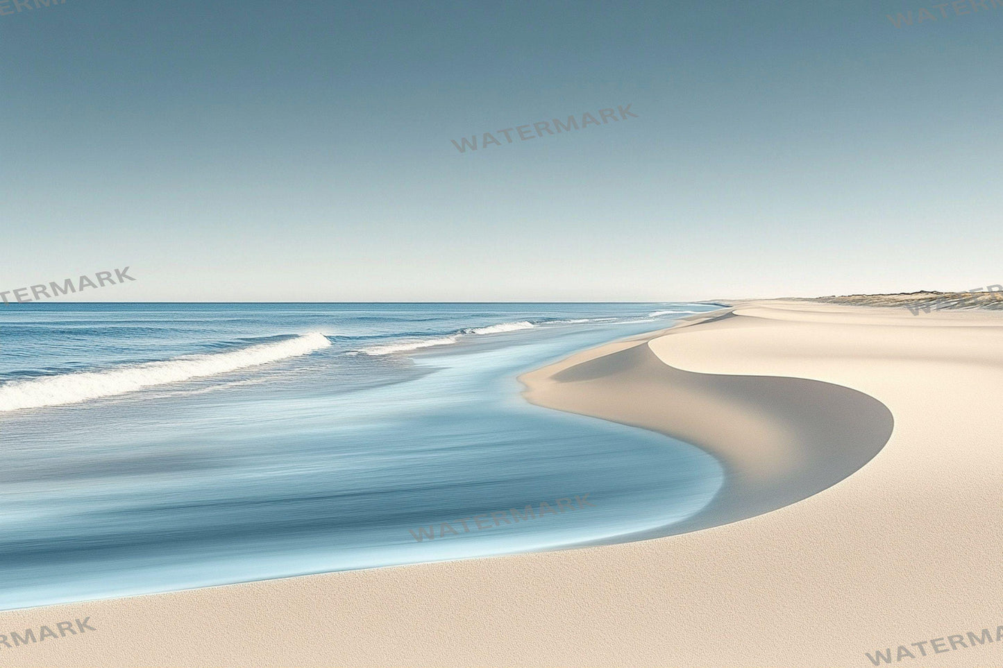 Modern Coastal Gradient Digital Backdrops - High-Resolution PNGs for Photography 00x00px Commercial Use SB696