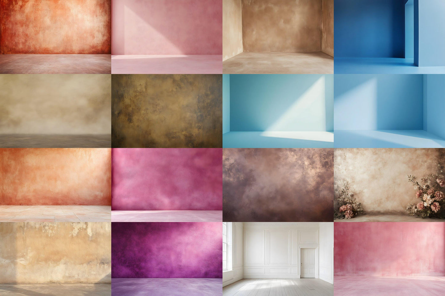 Textured Photography Backdrops - Backdrop Set with 9PNG Images - 00x00px Size 32 Ratio for Creative - Photography and Design