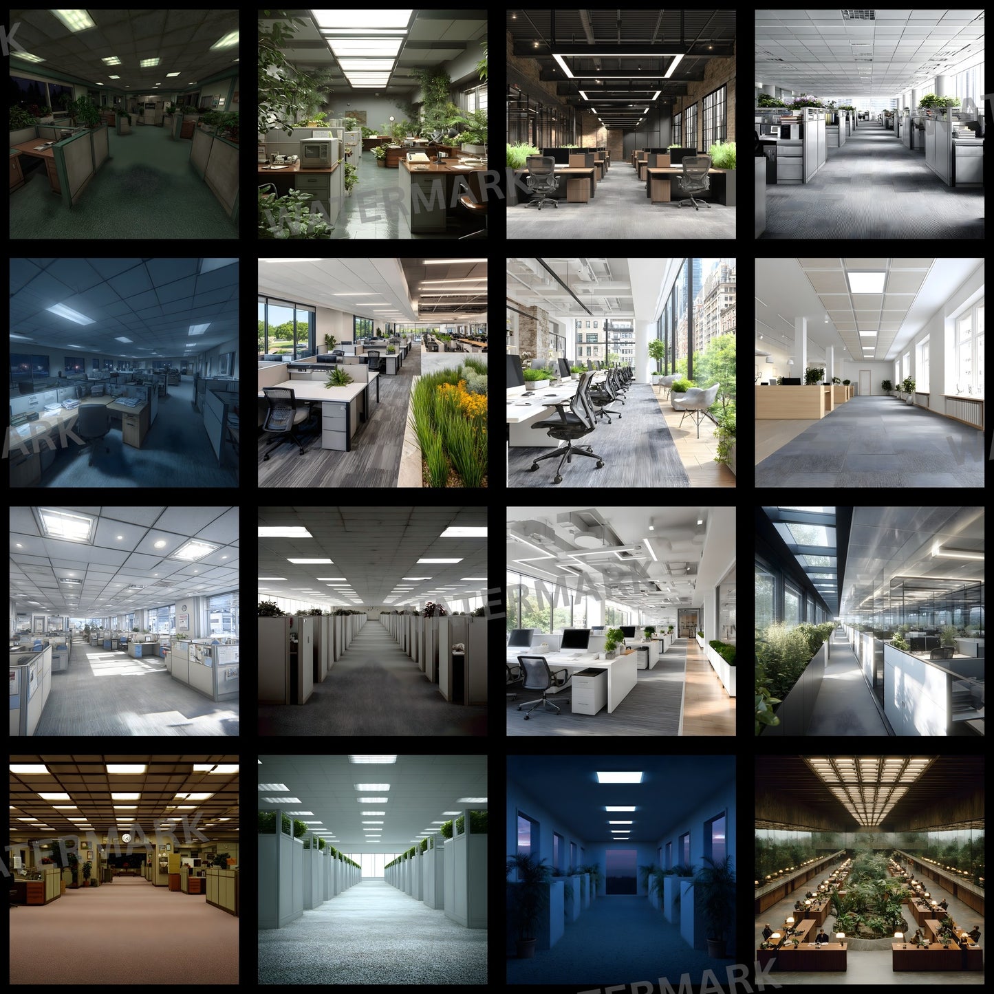 Office Cubicle Digital Backdrop, Corporate Background, Professional Headshot Photography, Virtual Meeting Background, Zoom Call, Modern Workspace