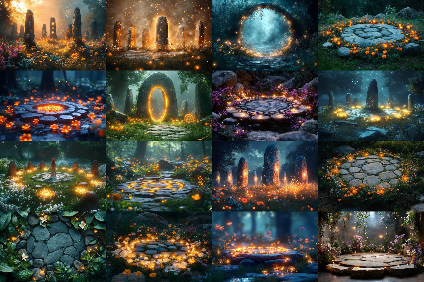 Mystic Fairy Backdrops for Photography, Fantasy Themes, Magical Scenes, and Photoshop Projects - Fairytale Backgrounds