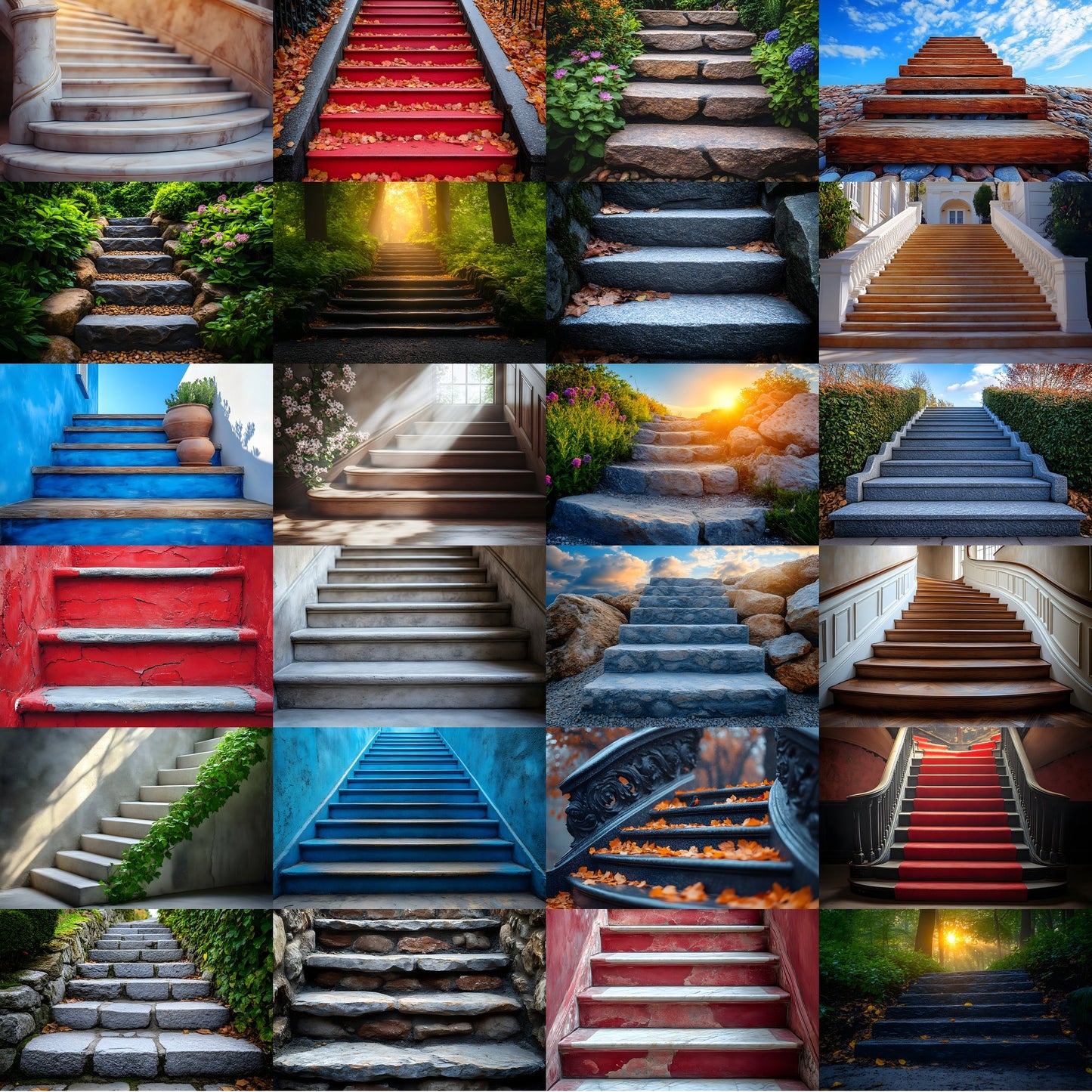 Staircase Photography Backdrop Set, Elegant Stairway Digital Backgrounds, Photo Overlays, Fine Art Photography