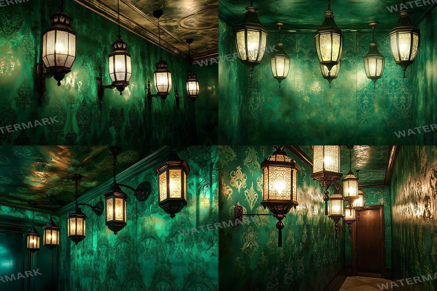 Overhead Lantern Room Backdrops | Digital Backgrounds for Photoshop Composites & Fantasy Scenes - Digital Backdrops