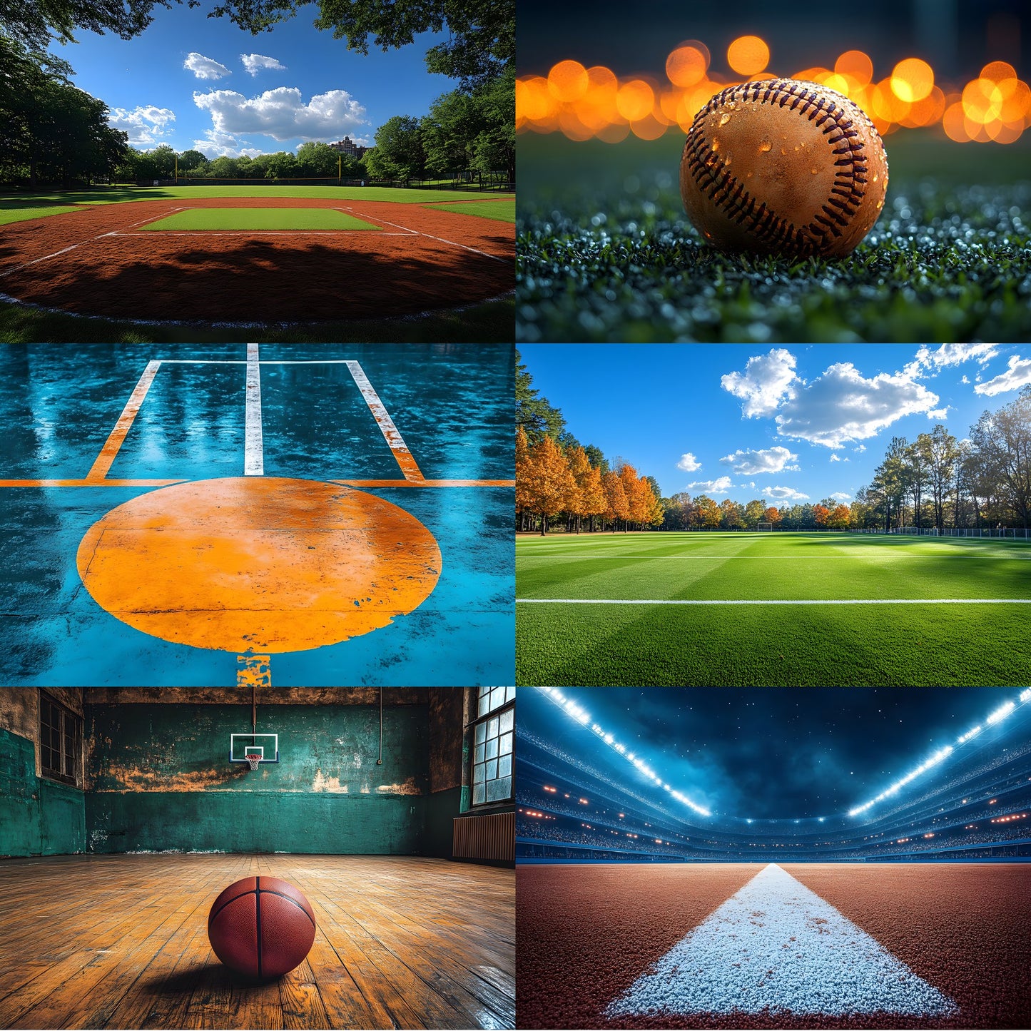 Sports Photography Backdrop Bundle, Action Scene Digital Backgrounds for Athlete Portraits, Team Photo Day, High Resolution Images