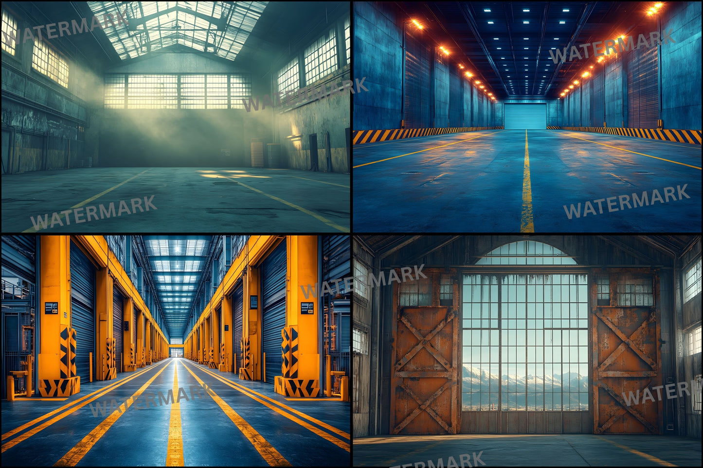 Warehouse Sports Digital Backdrop, Action Scene Background, Photography Prop, Athlete Photo, Graffiti Wall, Urban Sports, Ratio