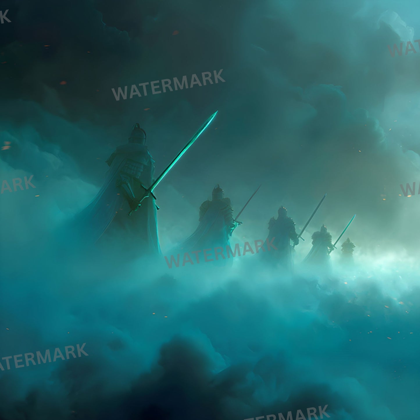 Armored Warriors Battlefield Digital Backdrop, Sci-Fi Background for Cosplay, Gaming Stream, Fantasy Photography, Virtual Studio Prop