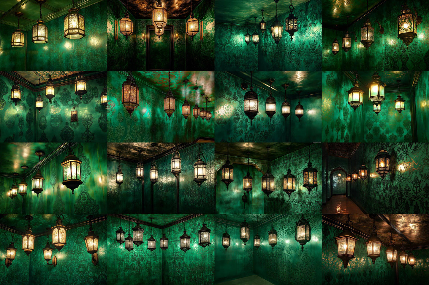 Overhead Lantern Room Backdrops | Digital Backgrounds for Photoshop Composites & Fantasy Scenes - Digital Backdrops