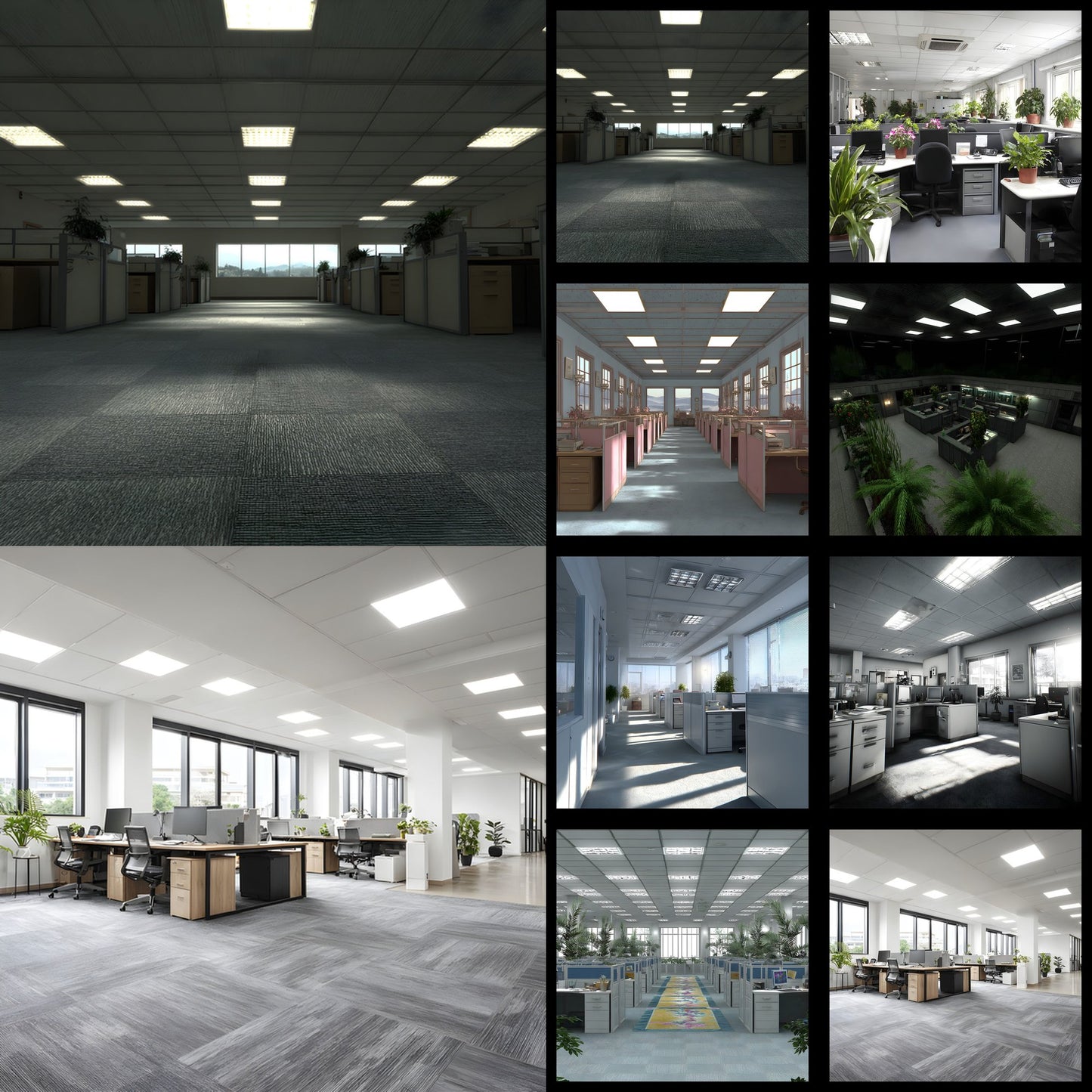Office Cubicle Backdrop, Zoom Background, Professional Virtual Background, Modern Office Backdrop, Business Meeting Background, Corporate Backdrop