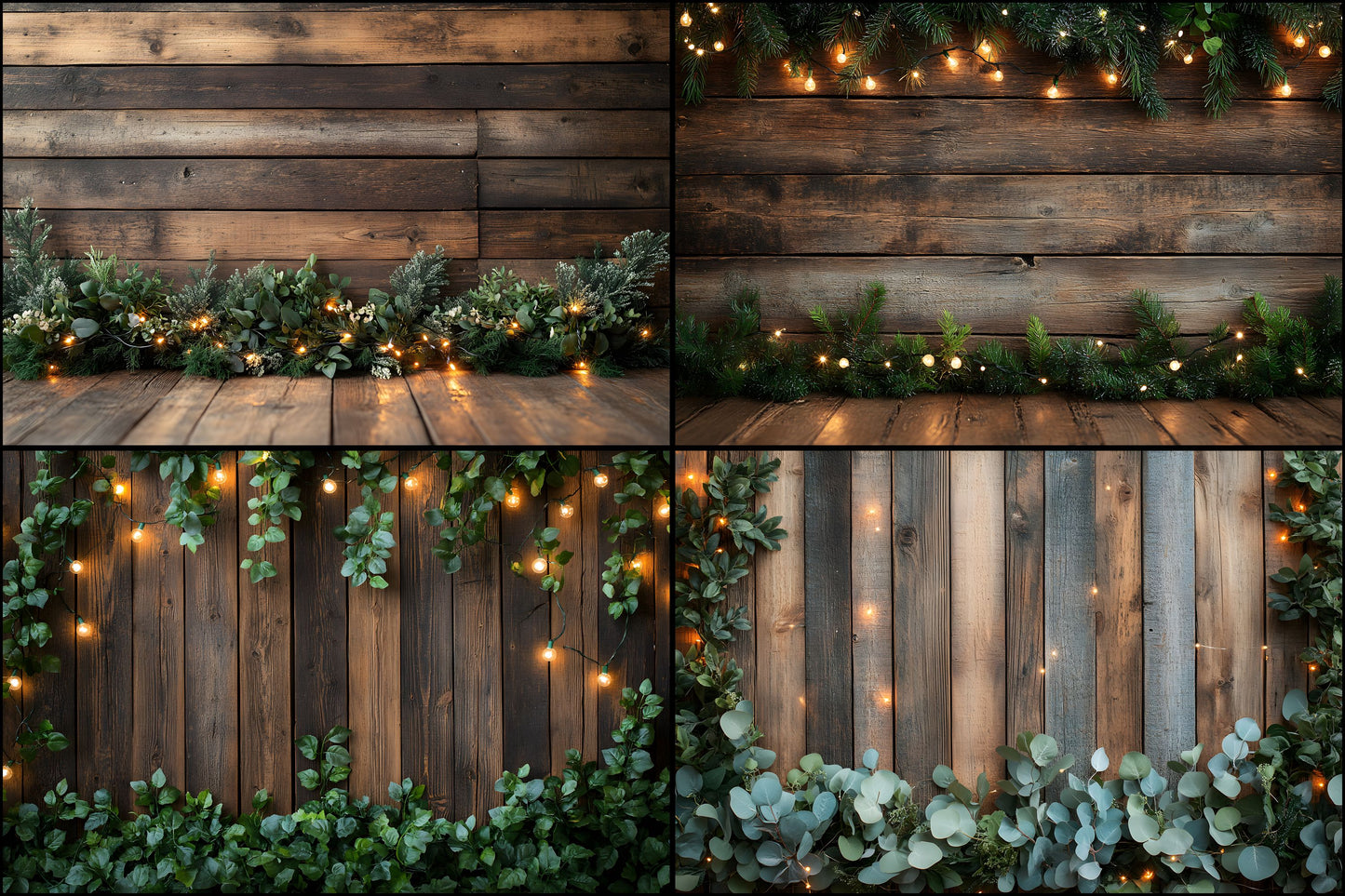 Rustic Barnwood Digital Backdrop Set, Farmhouse Photography Backgrounds, Ratios for Rustic Portraits, Country Photo Overlays, Barn Wood Textures