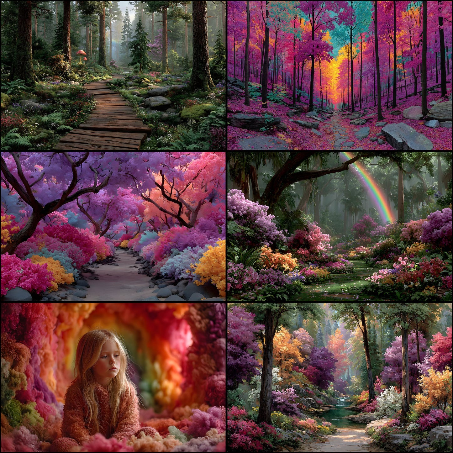 Alice in Wonderland Backdrop Digital Download, Magical Photography Background, Fantasy Portrait Backdrop for Newborns and Children