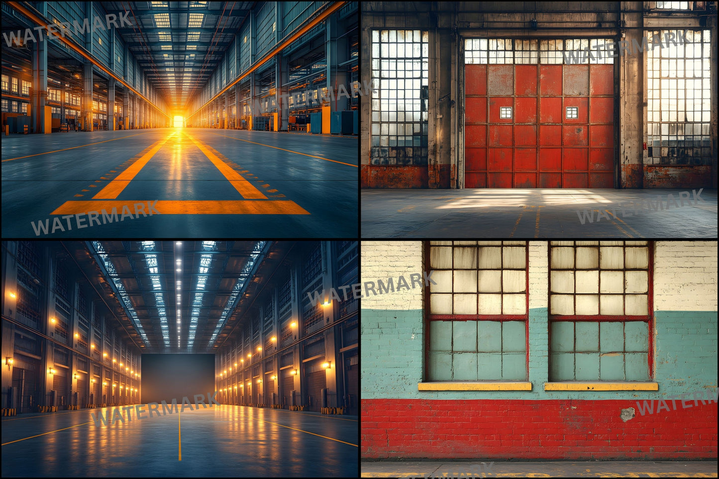 Warehouse Sports Digital Backdrop, Action Scene Background, Photography Prop, Athlete Photo, Graffiti Wall, Urban Sports, Ratio