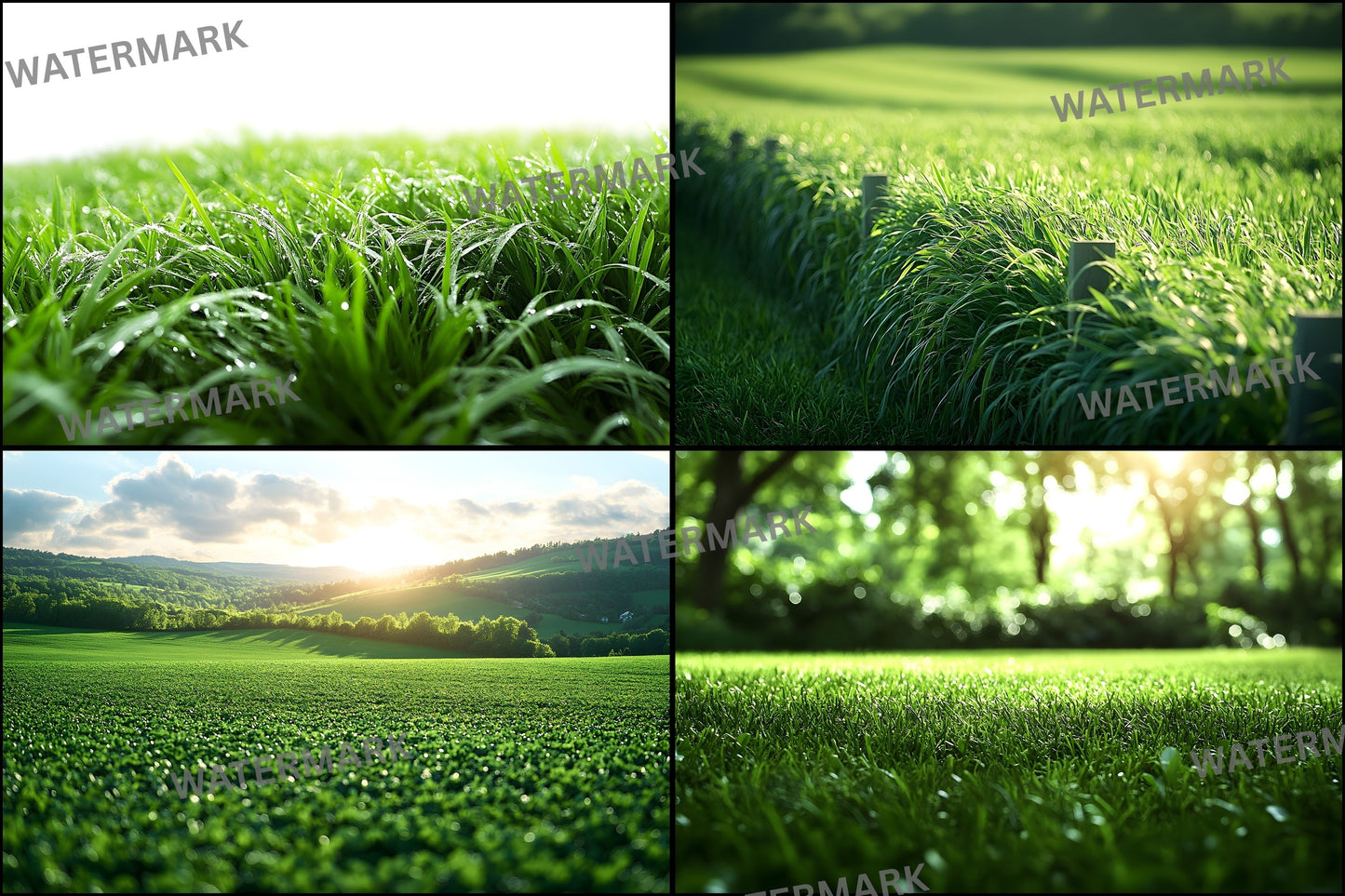 Sporty Green Field Backdrop, Lush Backgrounds, Digital Photography Backdrops for Sports Portraits, Team Photo Day, High Resolution Images