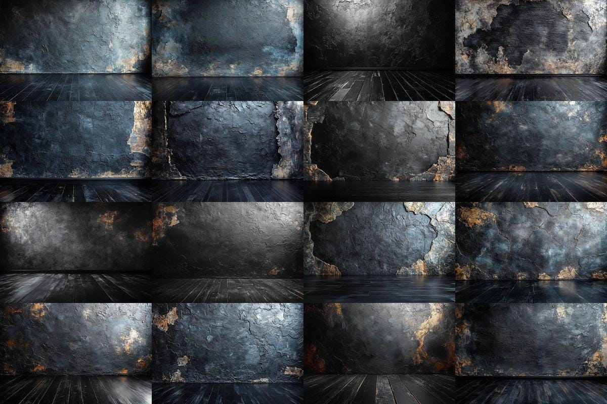 Charcoal Black Textured Photography Backdrops - 5High-Res PNGs 00x00px for Digital Art Design Warm Inviting Aesthetic Backdrops