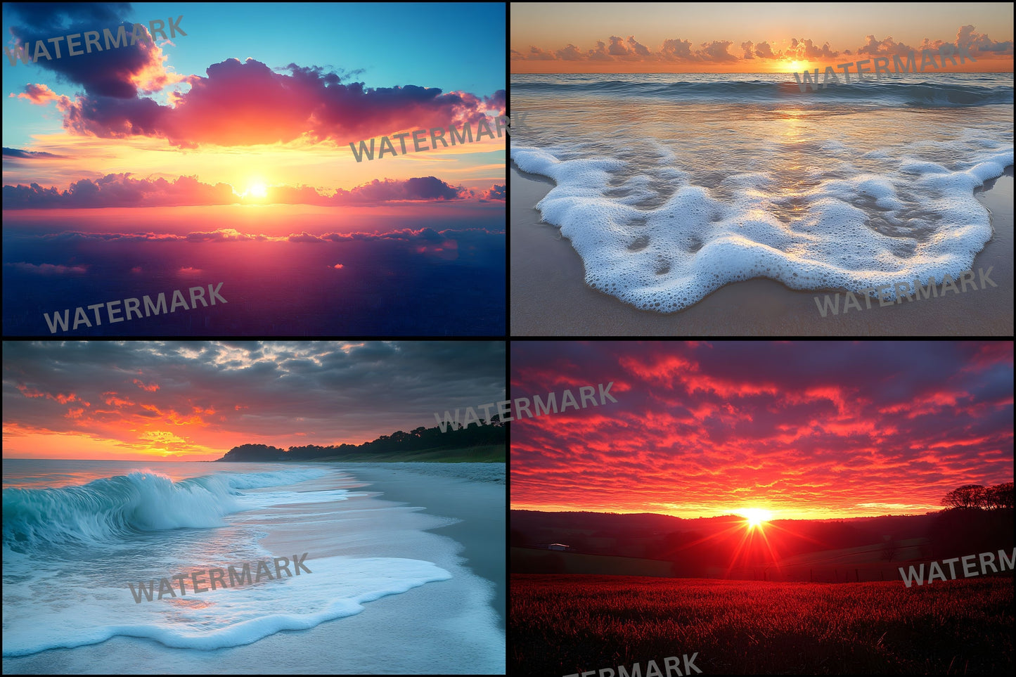 Sunset Photography Backdrop, Golden Hour Digital Background for Photographers, Warm Light , Dreamy Sky Photo Prop, Portrait Photography