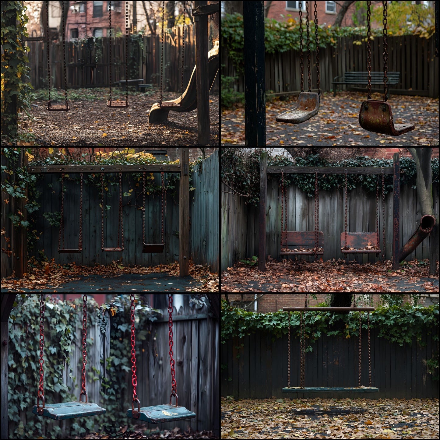 Run-Down Playground Digital Backdrop, Urban Photography Background, Graffiti Grunge Scene for Creative Composites, Photographer Resources