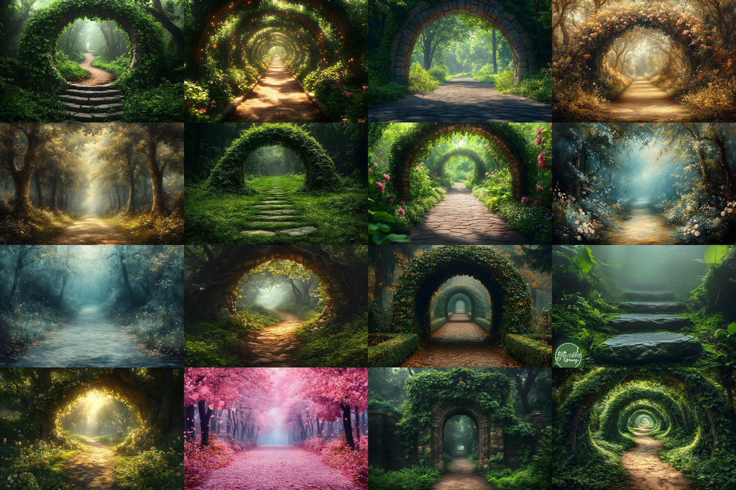 Enchanted Forest Backdrops, Photography ��������� Magical Forest Storytelling Backgrounds, Magic Woodland, Fairytale & Floral Backdrops