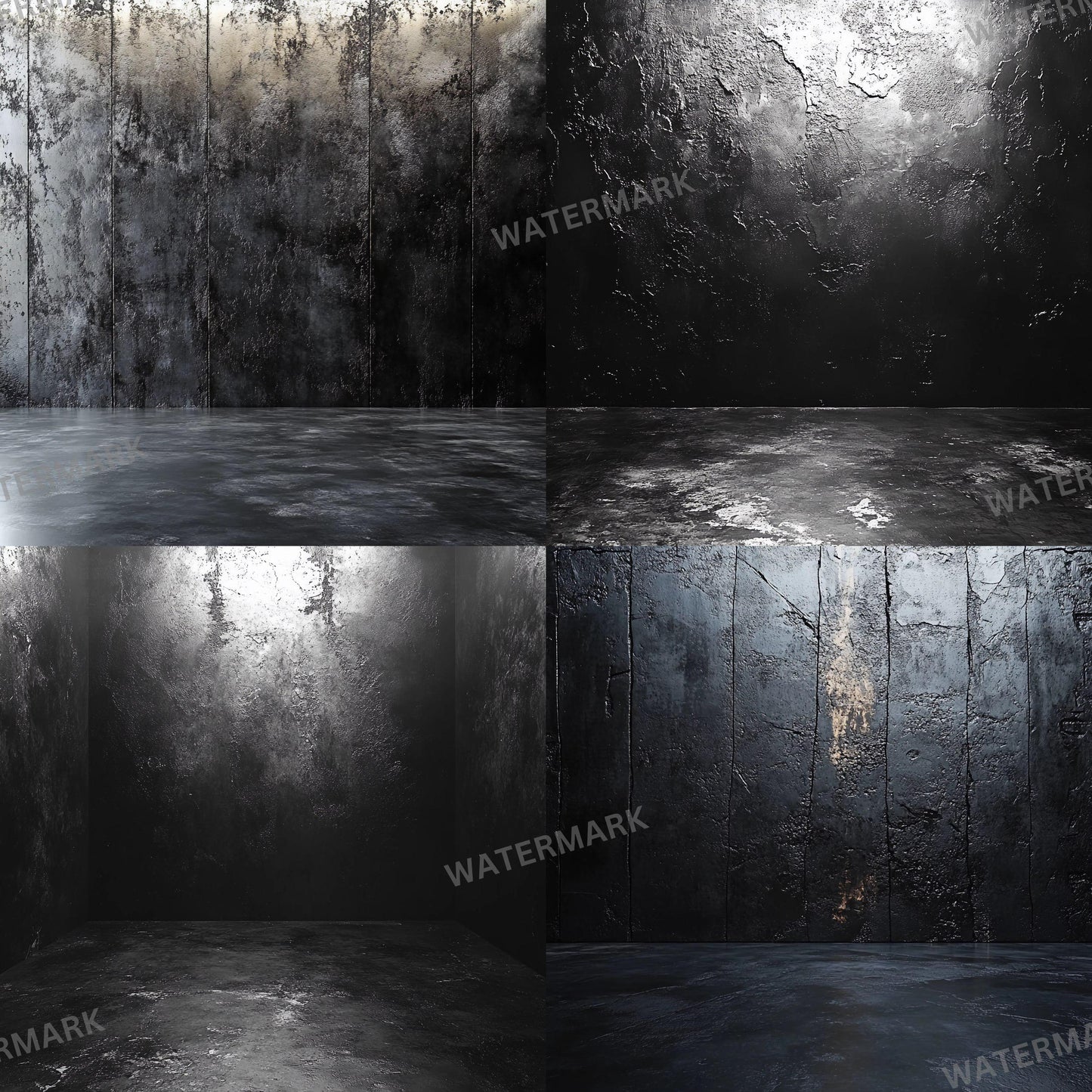 Black Texture Backdrops - Master Overlays, Photoshop & Digital Art Backgrounds - Textured Background, Photography Backdrops