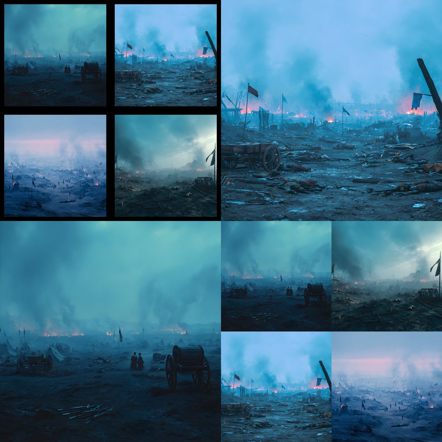 Battlefield Digital Backdrop, War Zone Background, Apocalypse Photography Prop, Military Aftermath Square Image, Dramatic Photo Booth, Post-Apocalyptic Scene