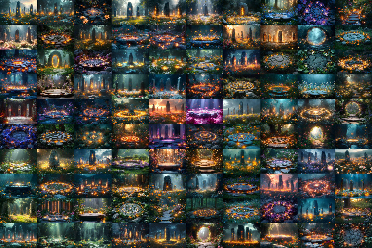 Mystic Fairy Backdrops for Photography, Fantasy Themes, Magical Scenes, and Photoshop Projects - Fairytale Backgrounds