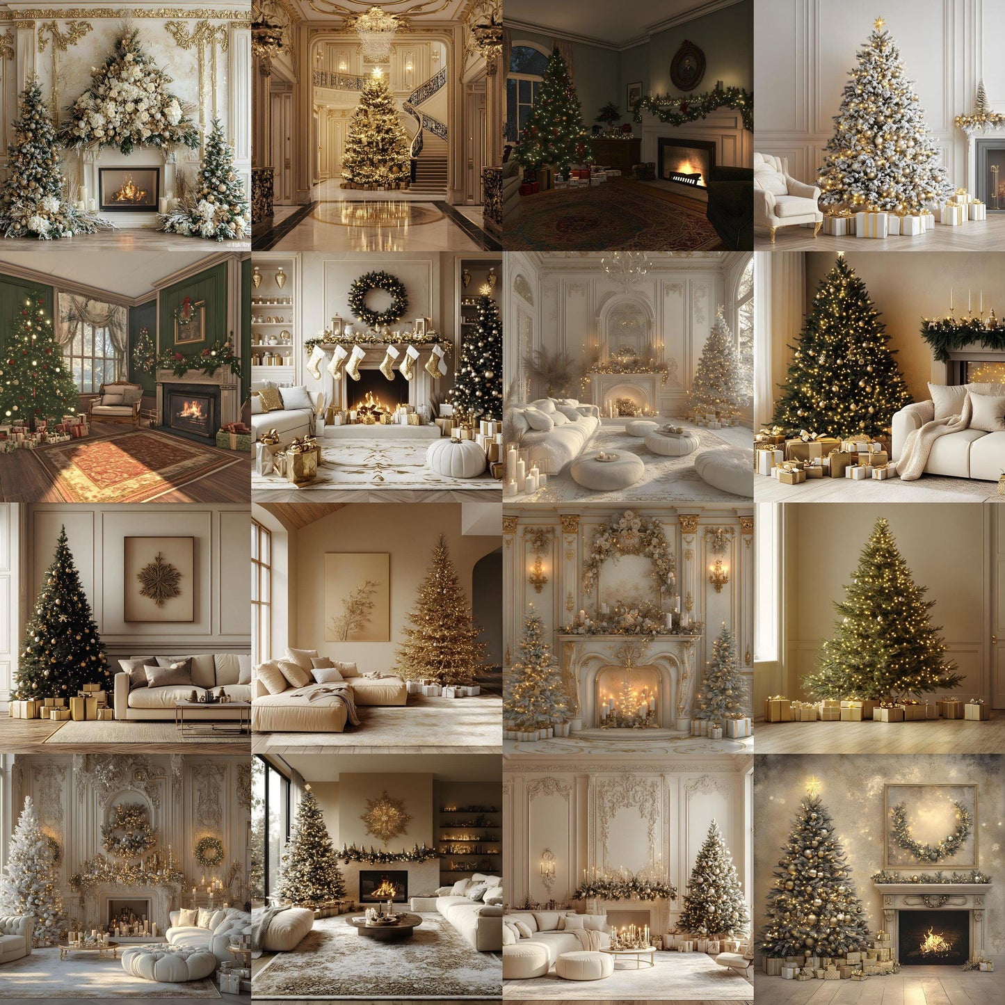 Golden Noel Christmas Backdrop, Digital Backdrop, Santa Christmas Backdrop For Kids Family, Festive Digital Download Christmas Background