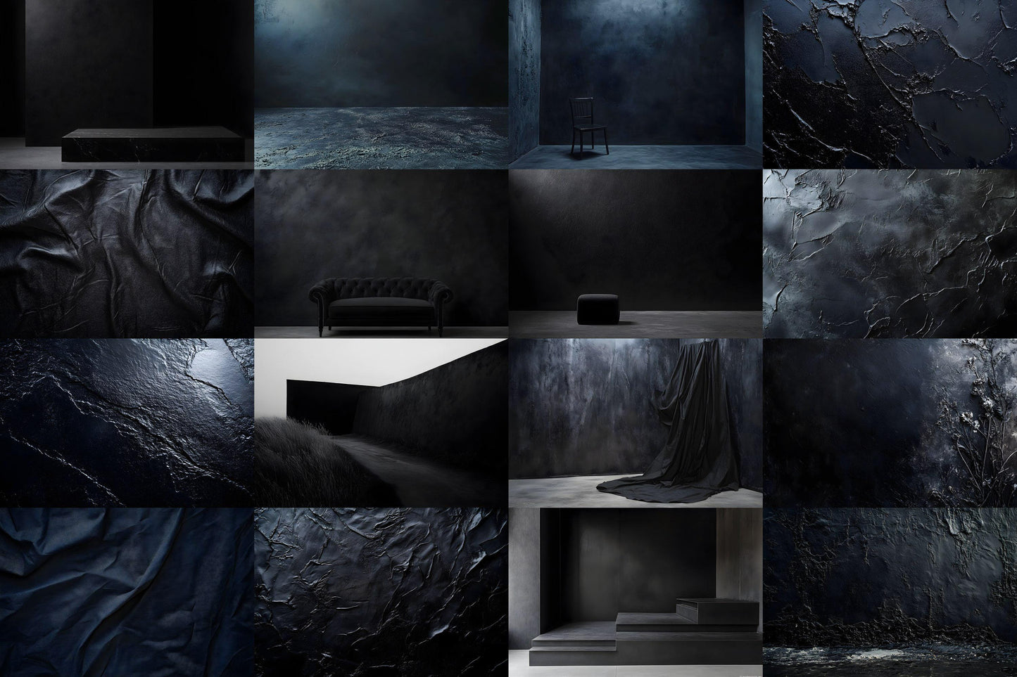 Black Texture Backdrops | Dark Moody Backgrounds | Maternity Backdrop | Wedding Backdrop | Photoshop Overlay | Textured Digital Backdrop