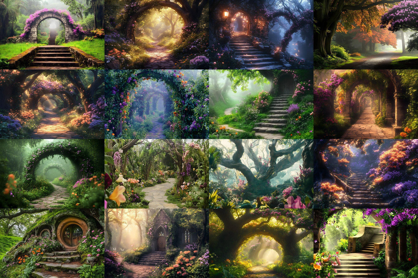 Fairy Woodland Backdrops ��������� Magical Digital Backgrounds - Enchanted Magical Forest Backgrounds - Fantasy Wallpapers - 3:2 Wallpapers