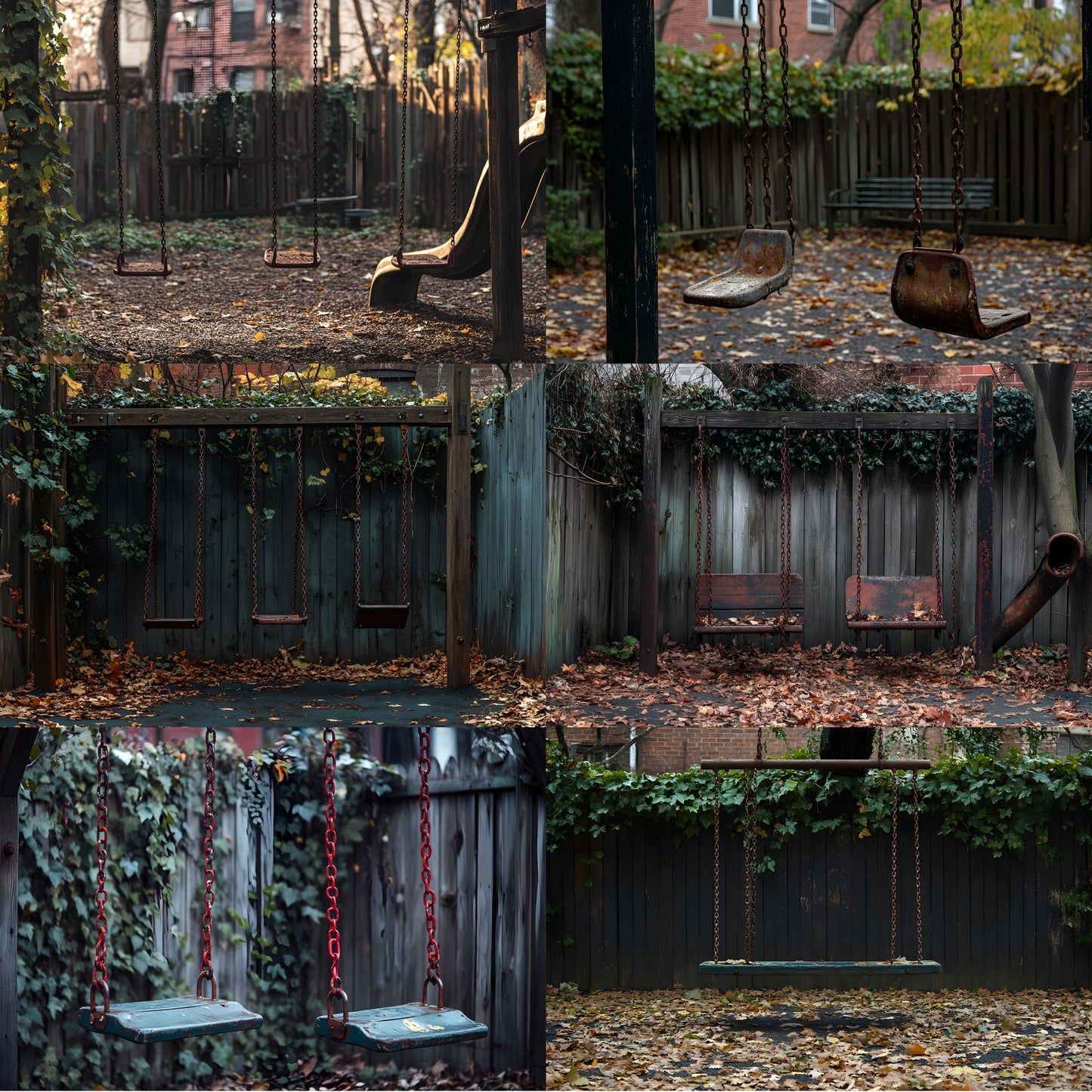 Run-Down Playground Digital Backdrop, Urban Photography Background, Graffiti Grunge Scene for Creative Composites, Photographer Resources